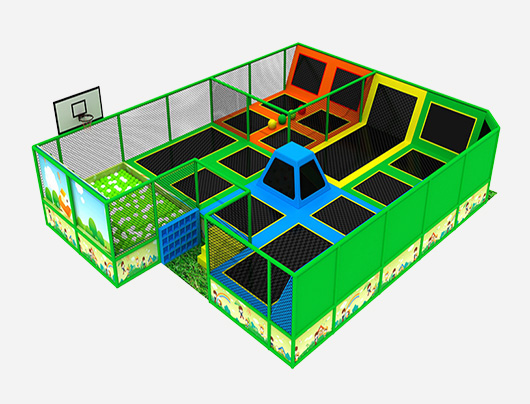 Indoor family parks costomised trampoline equipment