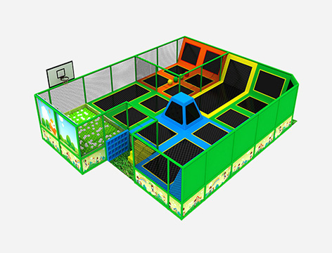 Indoor family parks costomised trampoline equipment