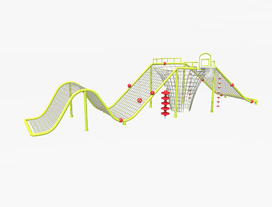 U-shaped climbing net outdoor playground equipment