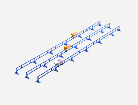 HJJ020 Pig Race outdoor playground equipment