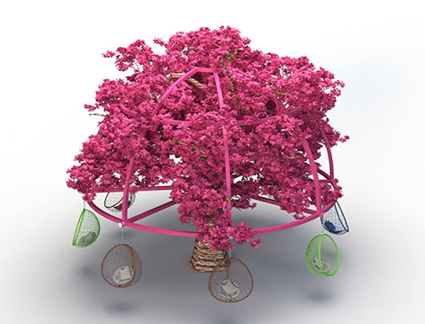 HJJ064 Non-powered wishing trees