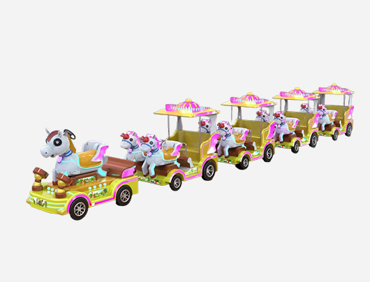 Royal carriage trackless train