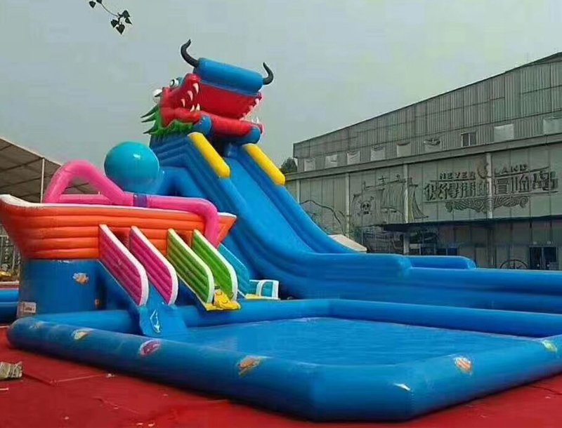 Dragon Head Water Palyground Slide