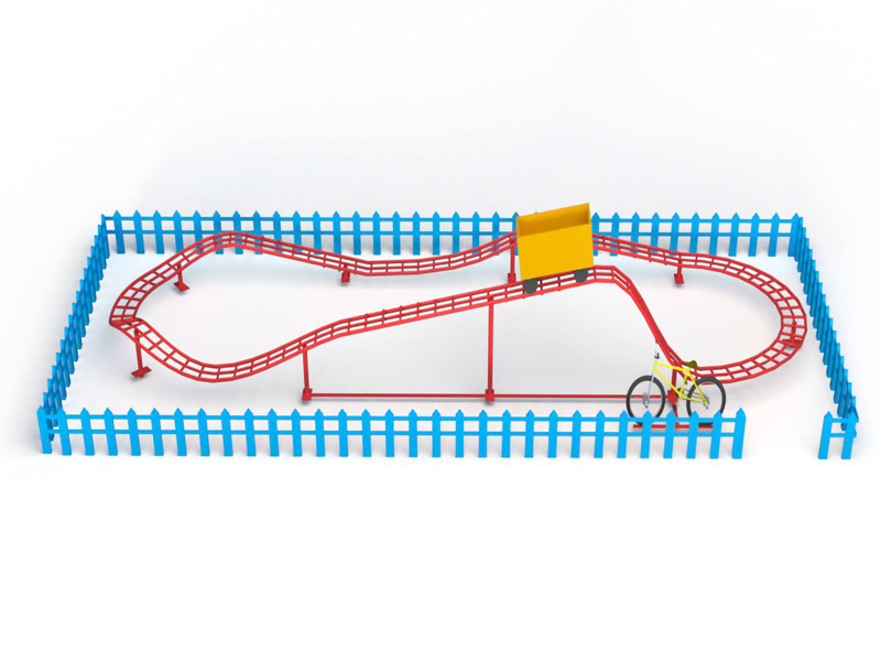 HJJ078 unpowered human roller coaster