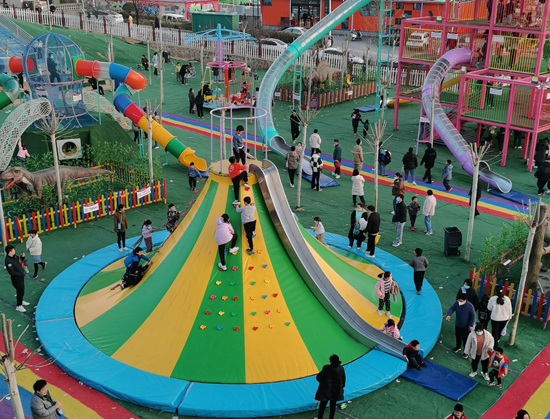 Volcano Rock Climbing Children's Playground Equipment