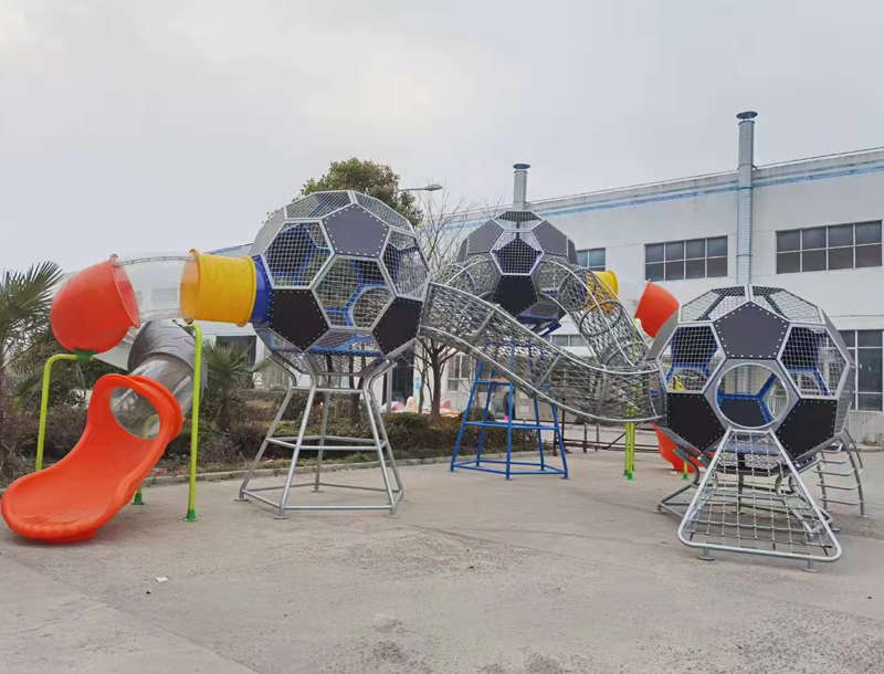 Football-Themed Outdoor Combination Slide