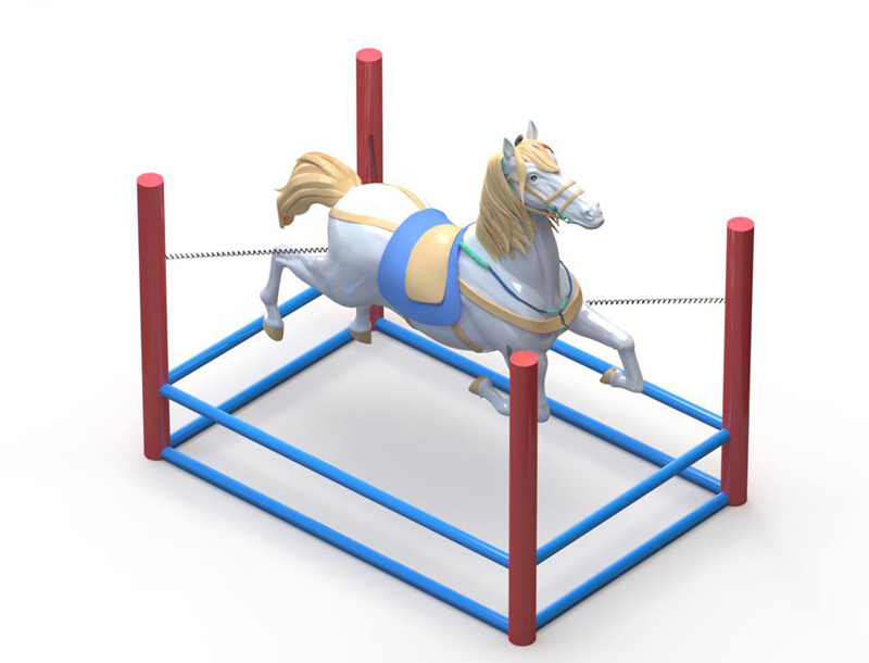 Spring Horse Outdoor Amusement Equipment
