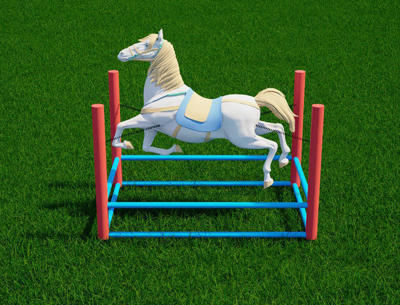 Spring Horse Outdoor Amusement Equipment