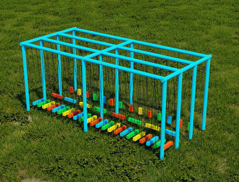 Multi-Channel, Double-Tiered Suspended Pile Swinging Bridge