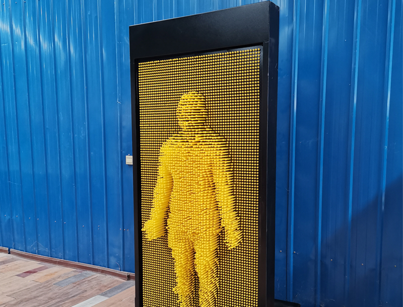 Vertical 3D Pin Art Wall