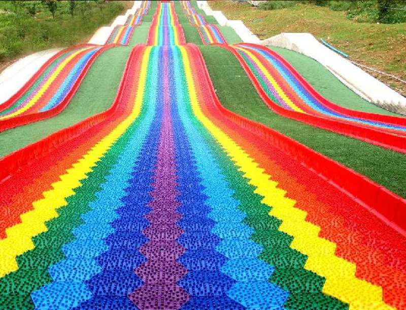 Rainbow Dry Slide Non-powered Playground Equipment