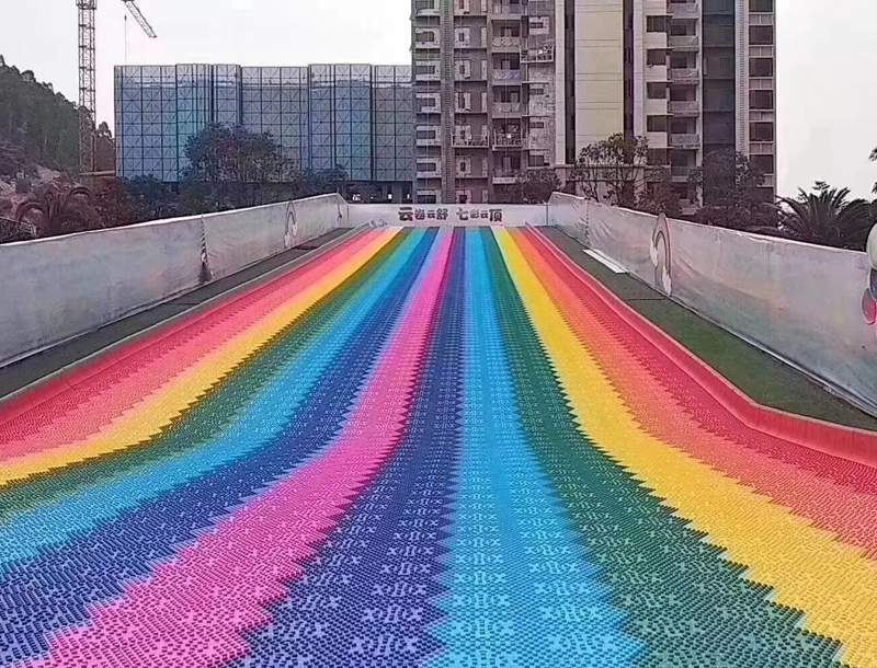 Rainbow Dry Slide Non-powered Playground Equipment