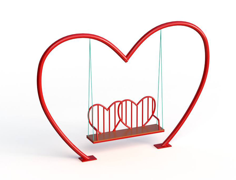 Heart-shaped double swing