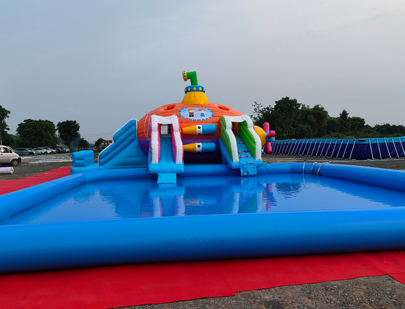 Outdoor Children Water Park Inflatable Castle