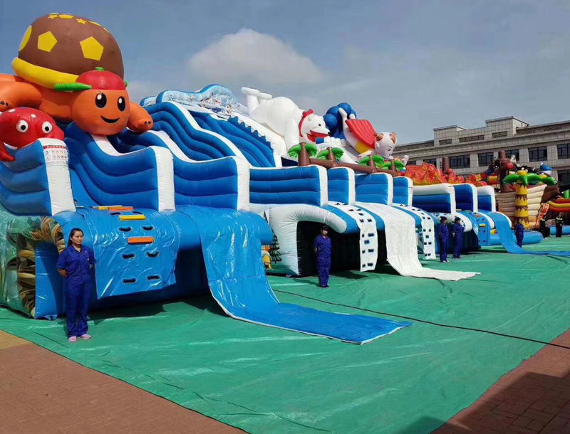 Outdoor Kids Water Park Inflatable Castle