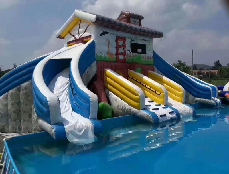 Outdoor Kids Water Park Inflatable Castle