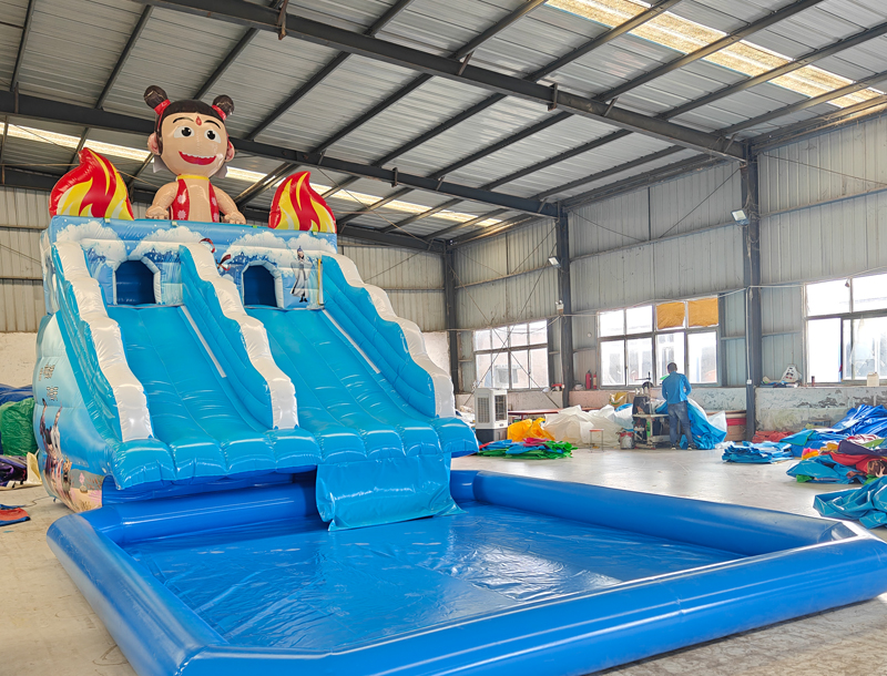 Elephant Inflatable Water Playground Slide