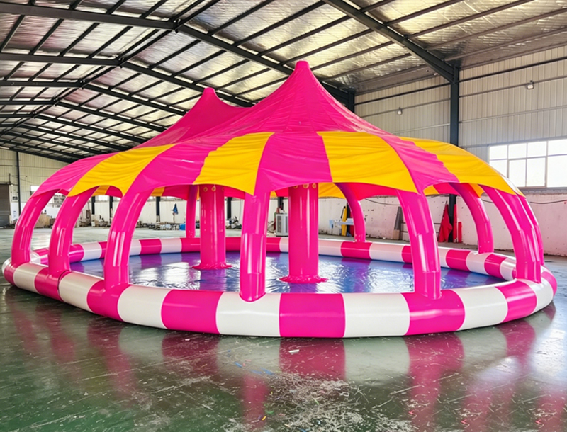 Water Park Inflatable Pool with Sunshade