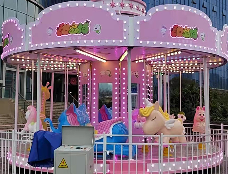 Cartoon custom carousel amusement park rides