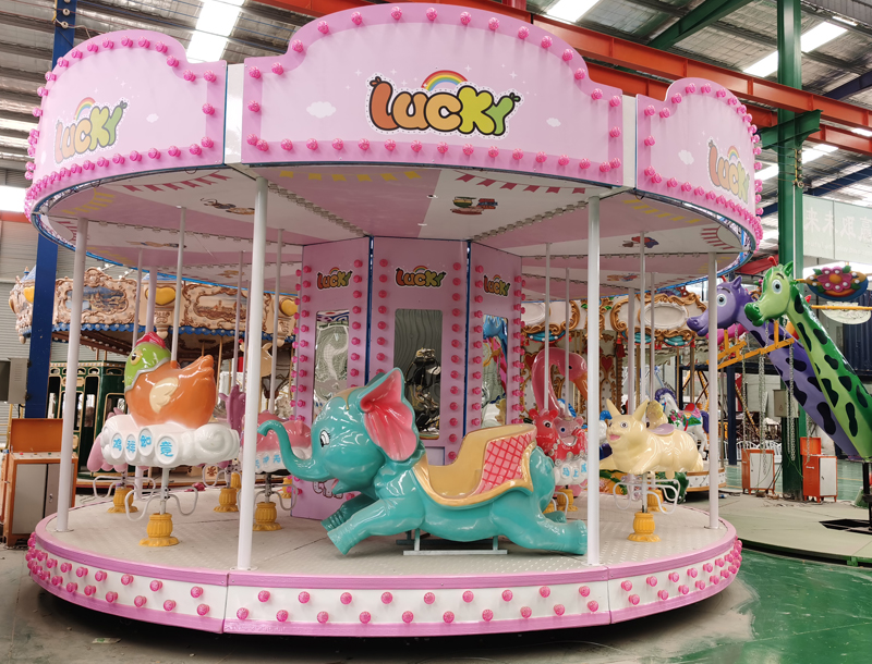 The popular mini carousel amusement park rides