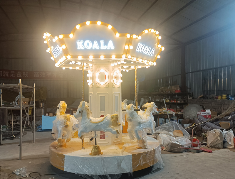 6-seat mini carousel amusement park rides