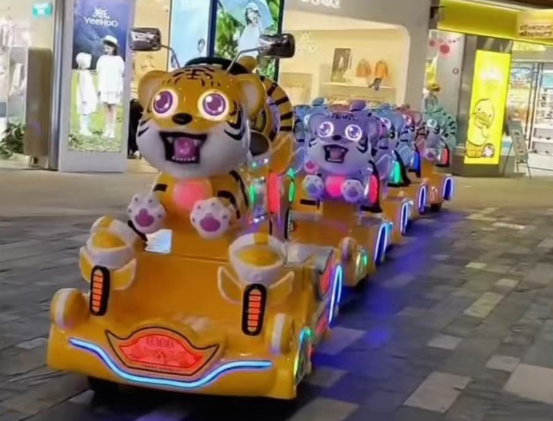 Tiger Girl's Money-Making Trackless Train