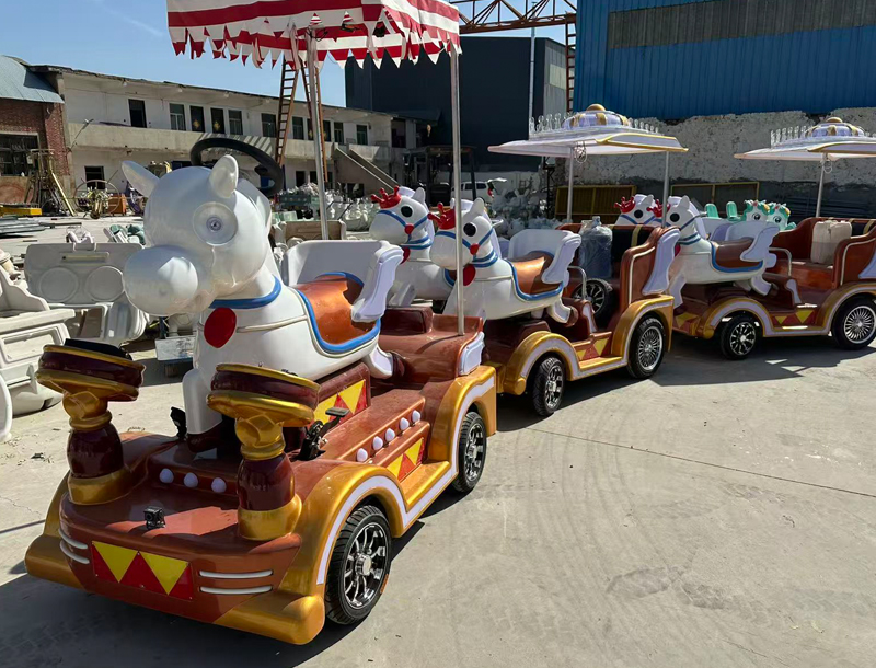 Tiger Girl's Money-Making Trackless Train