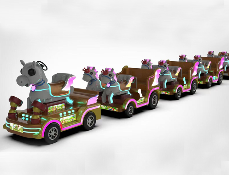Royal carriage trackless train