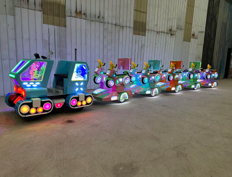 Space Motorcycle Park Children's Trackless Train