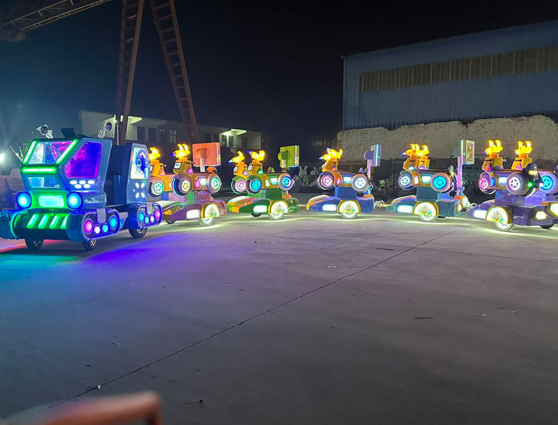 Space Motorcycle Park Children's Trackless Train