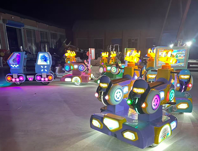 Space Motorcycle Park Children's Trackless Train