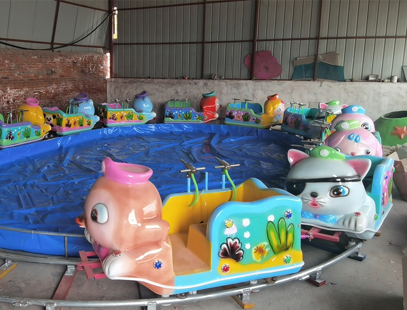 Happy Island Cartoon Park Kids Track Train