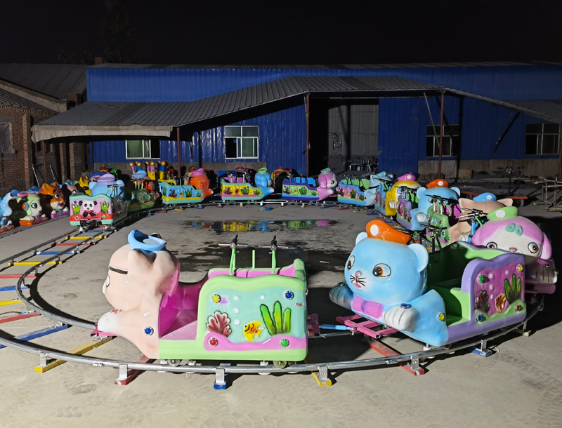 Happy Island Cartoon Park Kids Track Train