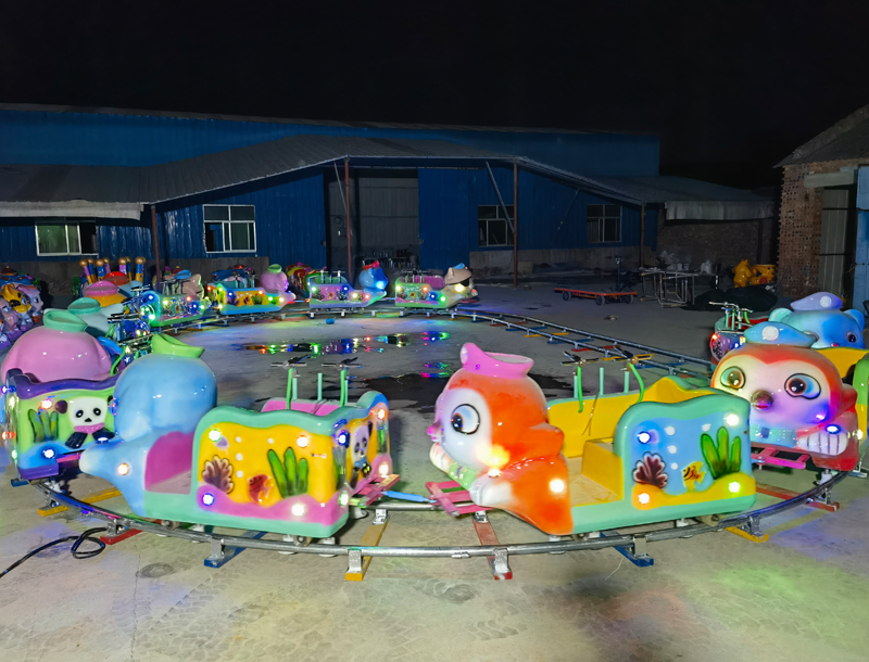 Happy Island Cartoon Park Kids Track Train