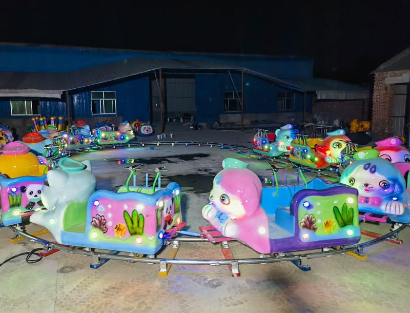 Happy Island Cartoon Park Kids Track Train