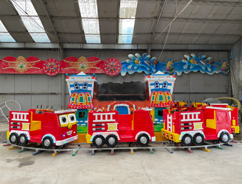 Happy Ball Spraying Car Park Kids Track Train