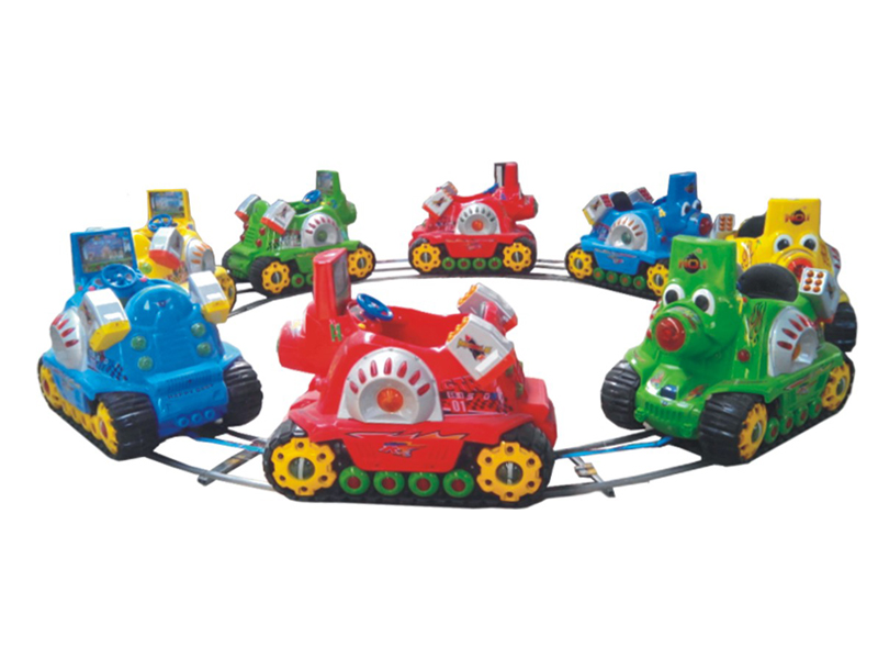 Four-person cartoon Park Kids Track Train