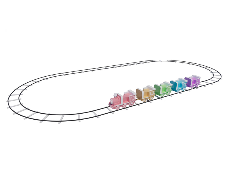 Mini Cartoon Car Park Kids Track Train