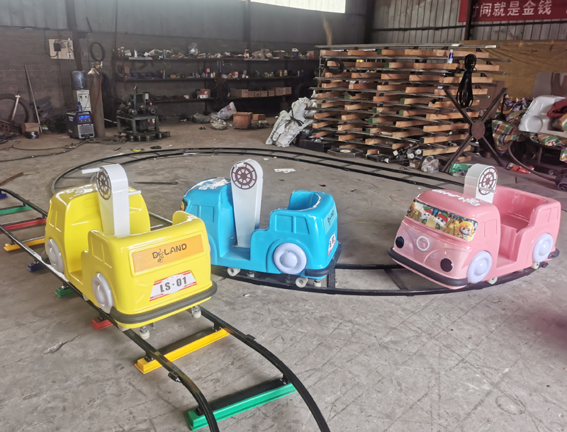 Mini Cartoon Car Park Kids Track Train