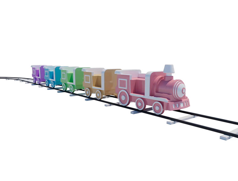 Mini Cartoon Car Park Kids Track Train