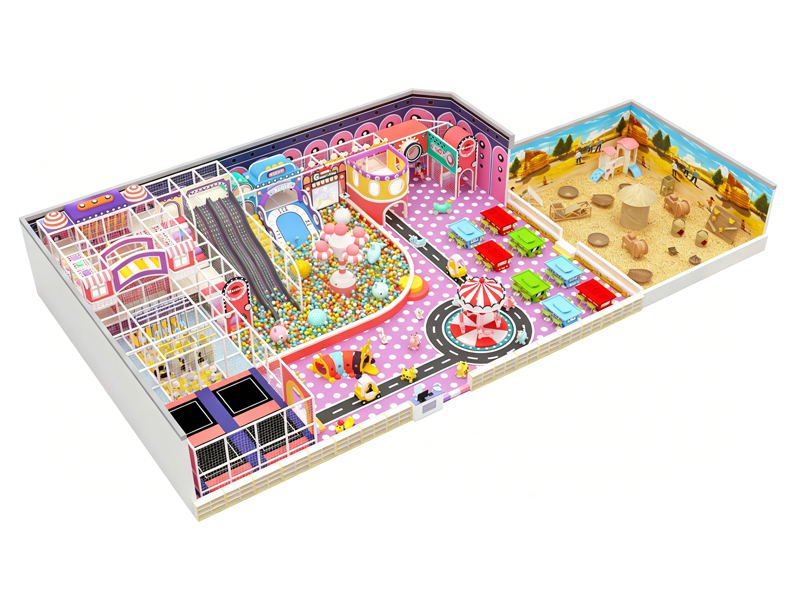 430㎡ children soft playground equipment