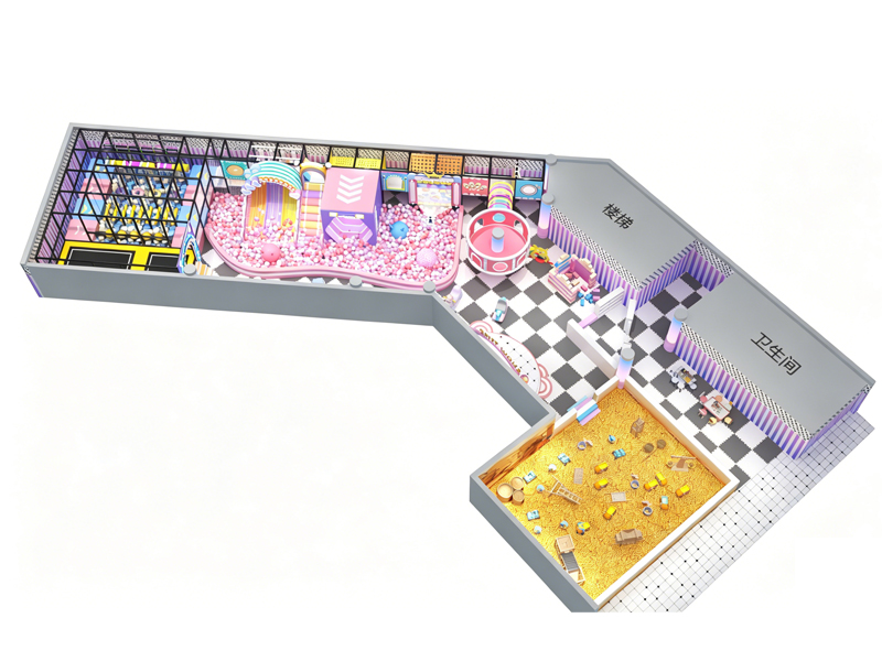 270㎡ soft playground equipment