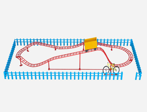 Hilarious roller coaster Outdoor playground equipment
