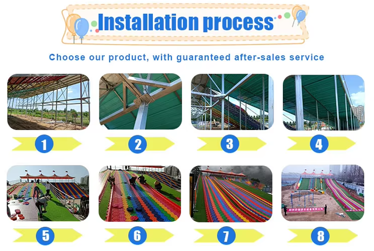 Rainbow Slide outdoor non-powered playgrounds