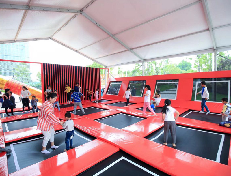Children's trampoline park equipment