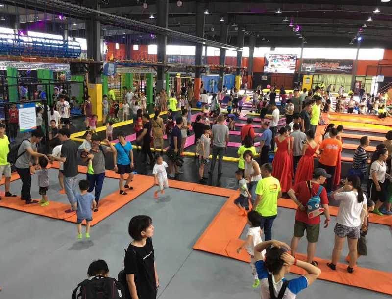 Children's trampoline park equipment