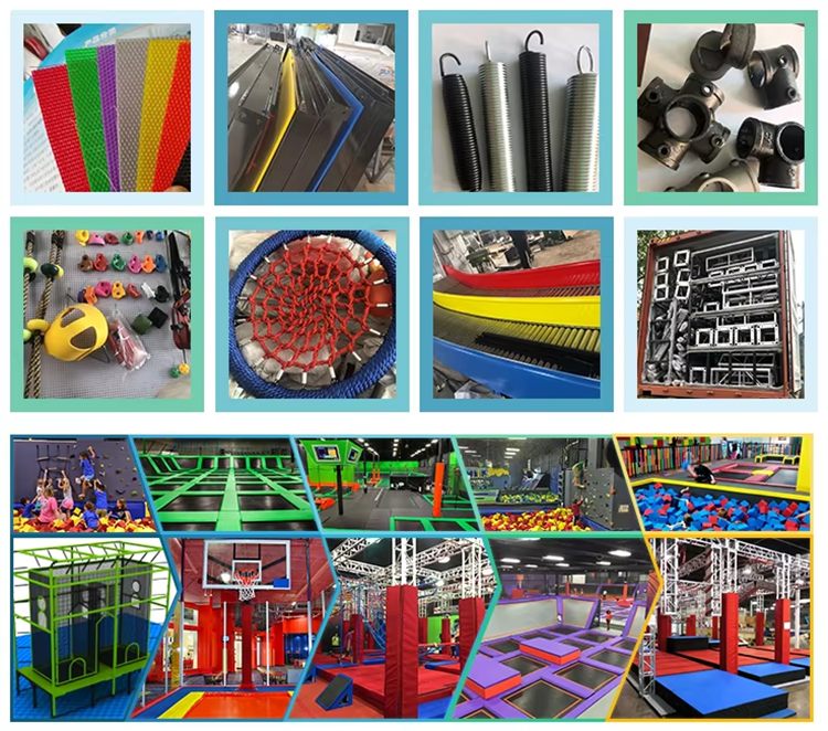 Children's trampoline park equipment