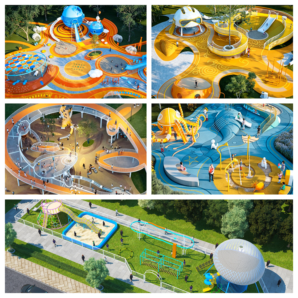 customized children outdoor playground equipment