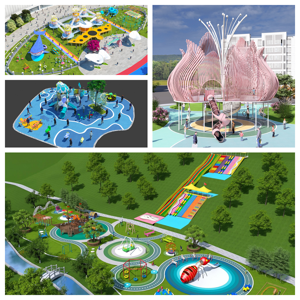 customized children outdoor playground equipment
