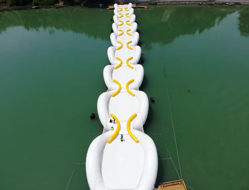 Viral Inflatable Floating Trampoline and Pontoon Play Equipment
